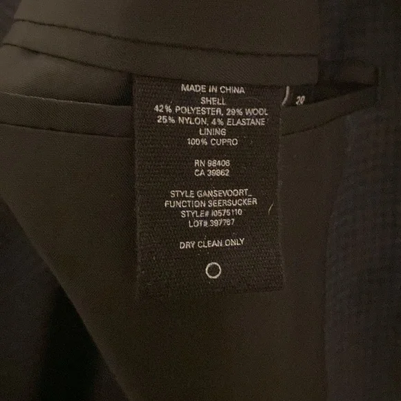 NWT theory eclipse check blazer men’s sz38S - Picture 5 of 5